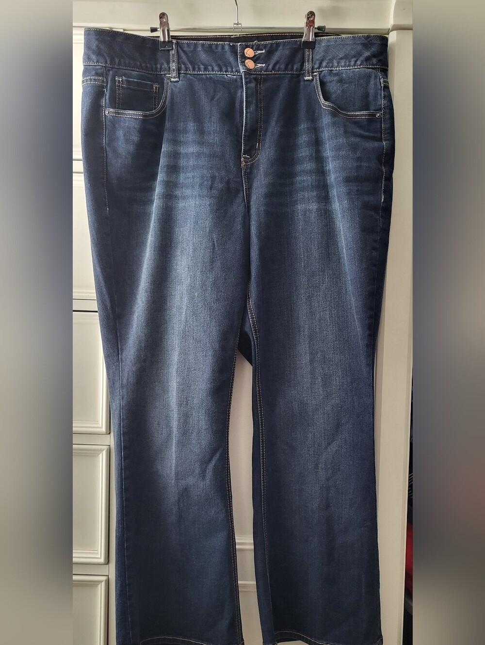 Lane Bryant Dark Blue Boot-Cut Jeans - 20 S EUC